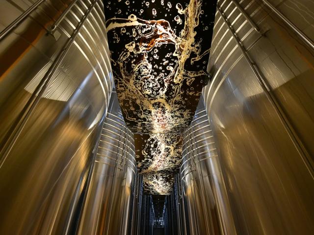 Cooperative Champagne Nicolas Feuillatte Cuverie Premiere Fermentation © Michel Jolyot