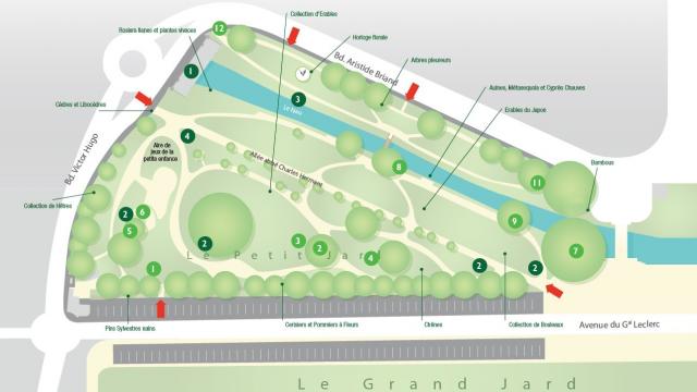 Plan Petit Jard Chalons Arbres Remarquables
